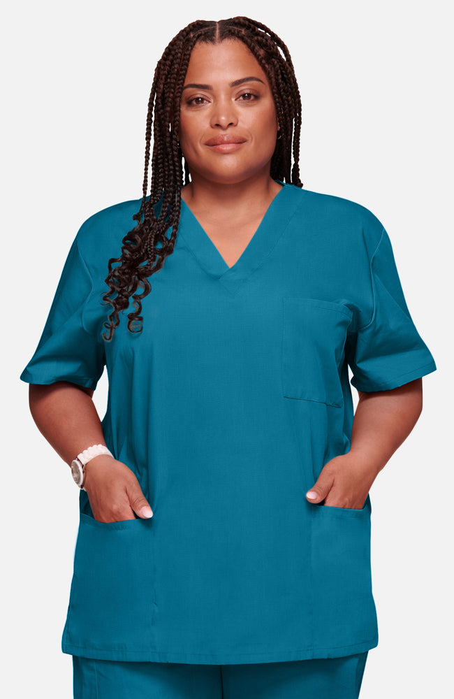 Cherokee Original Unisex V-Neck 3 Pocket Scrub Top 4876 Metro Workwear.