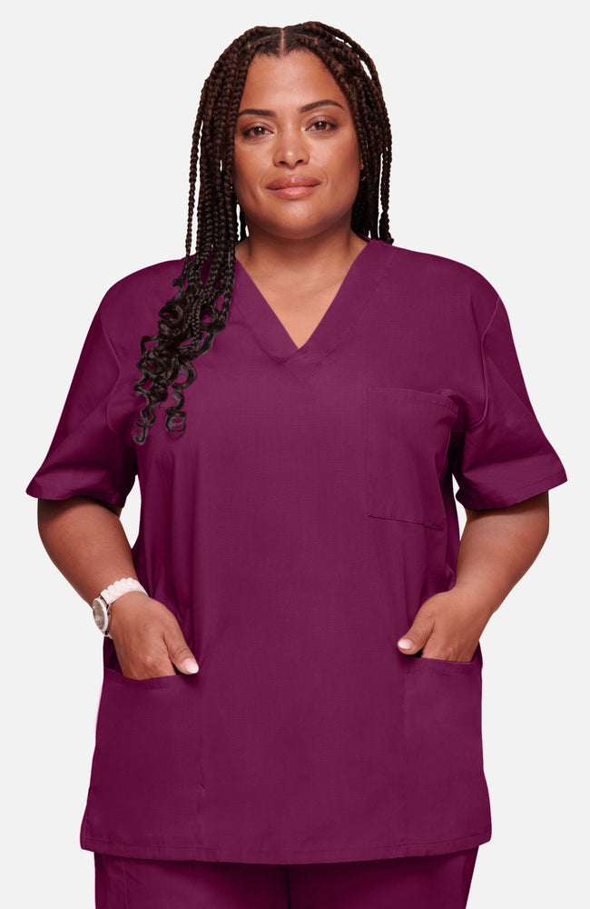 Cherokee Original Unisex V-Neck 3 Pocket Scrub Top 4876 Metro Workwear.