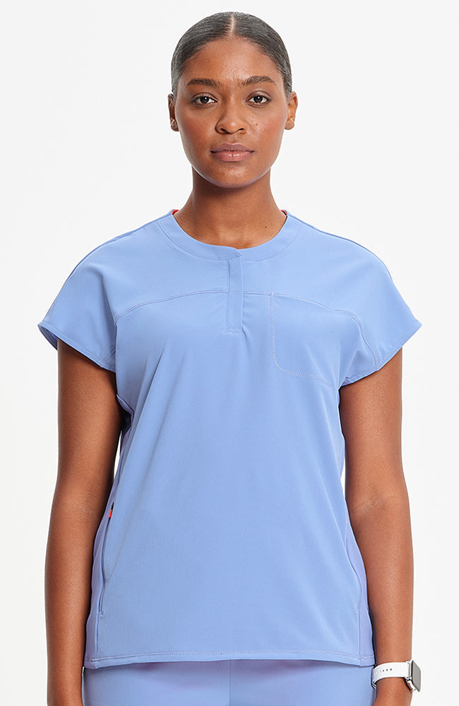 Cherokee Infinity GNR8 Henley Women's Scrub Top IN622A Metro Workwear.