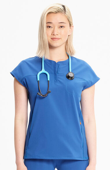 Cherokee Infinity GNR8 Henley Women's Scrub Top IN622A Metro Workwear.