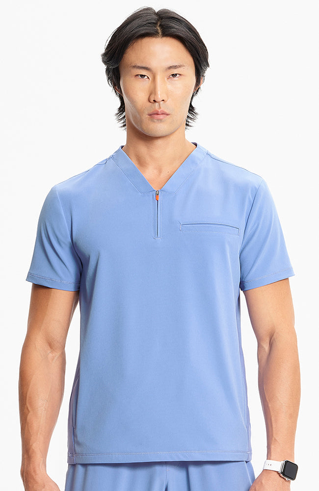 Cherokee Infinity Men's Zip Up Scrub Top IN702A Metro Workwear.