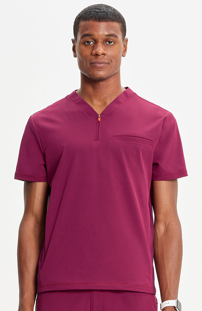 Cherokee Infinity Men's Zip Up Scrub Top IN702A Metro Workwear.
