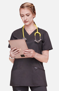 Cherokee Revolution Women's Scrub Top WW620 Metro Workwear.