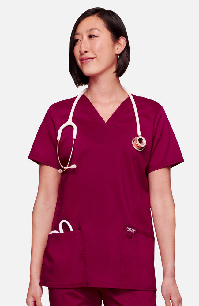 Cherokee Revolution Women's Scrub Top WW620 Metro Workwear.