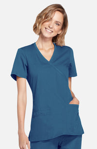 Cherokee Original Women's Mock Wrap Scrub Top WW650 Metro Workwear.