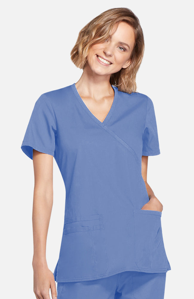 Cherokee Original Women's Mock Wrap Scrub Top WW650 Metro Workwear.