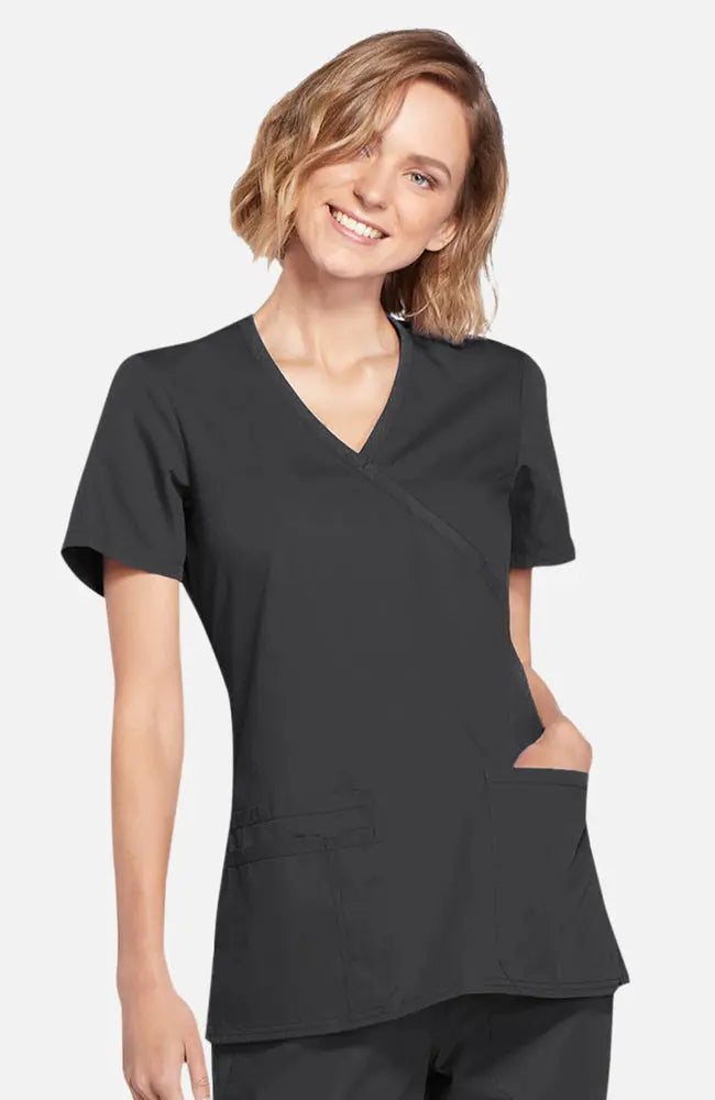 Cherokee Original Women's Mock Wrap Scrub Top WW650  Simply Scrubs Australia