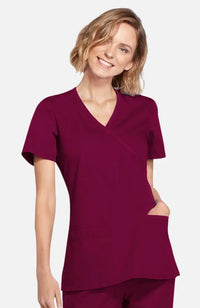 Cherokee Original Women's Mock Wrap Scrub Top WW650  Simply Scrubs Australia