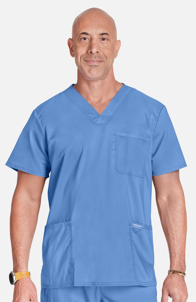 Cherokee Revolution Men's Scrub Top WW670 Metro Workwear.