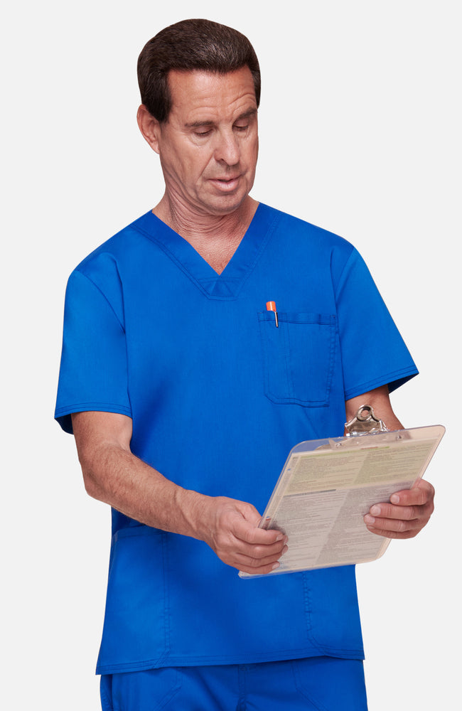 Cherokee Revolution Men's Scrub Top WW670 Metro Workwear.