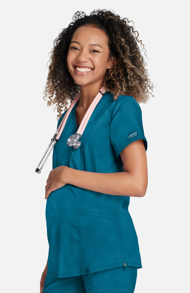 Cherokee Revolution Maternity Scrub Top WW688 Metro Workwear.