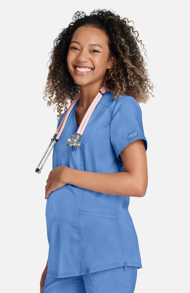 Cherokee Revolution Maternity Scrub Top WW688 Metro Workwear.