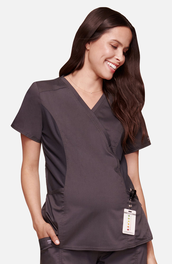 Cherokee Revolution Maternity Scrub Top WW688 Metro Workwear.
