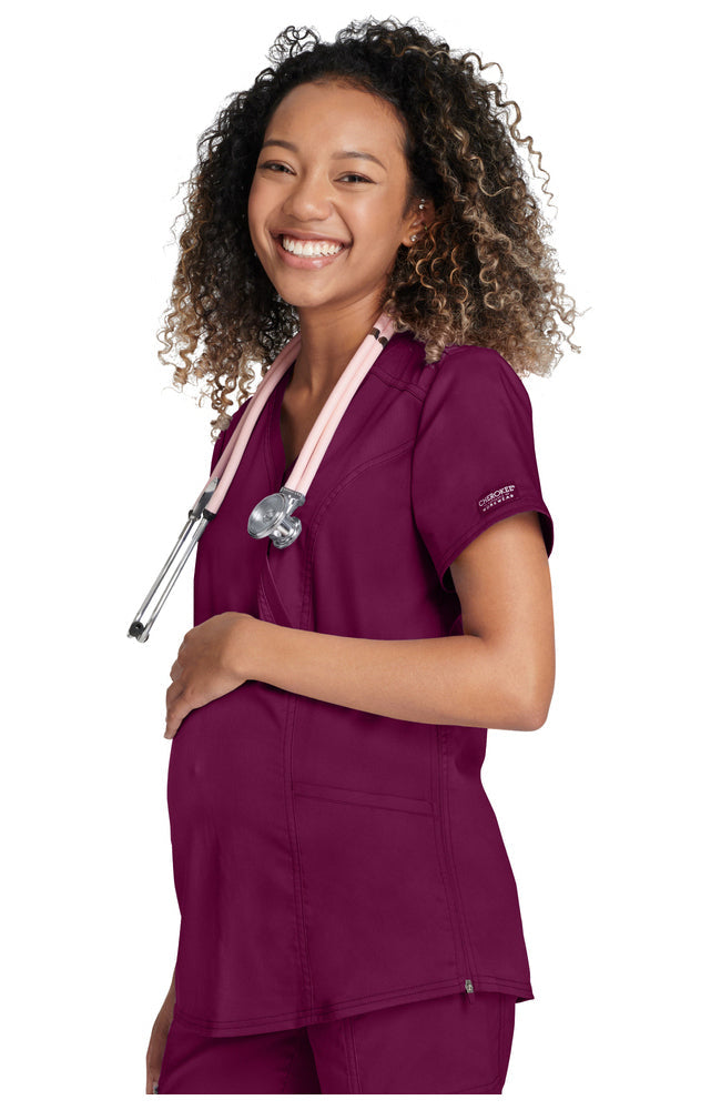 Cherokee Revolution Maternity Scrub Top WW688 Metro Workwear.