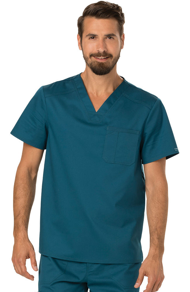 Cherokee Revolution Men's Scrub Top WW690 Metro Workwear.