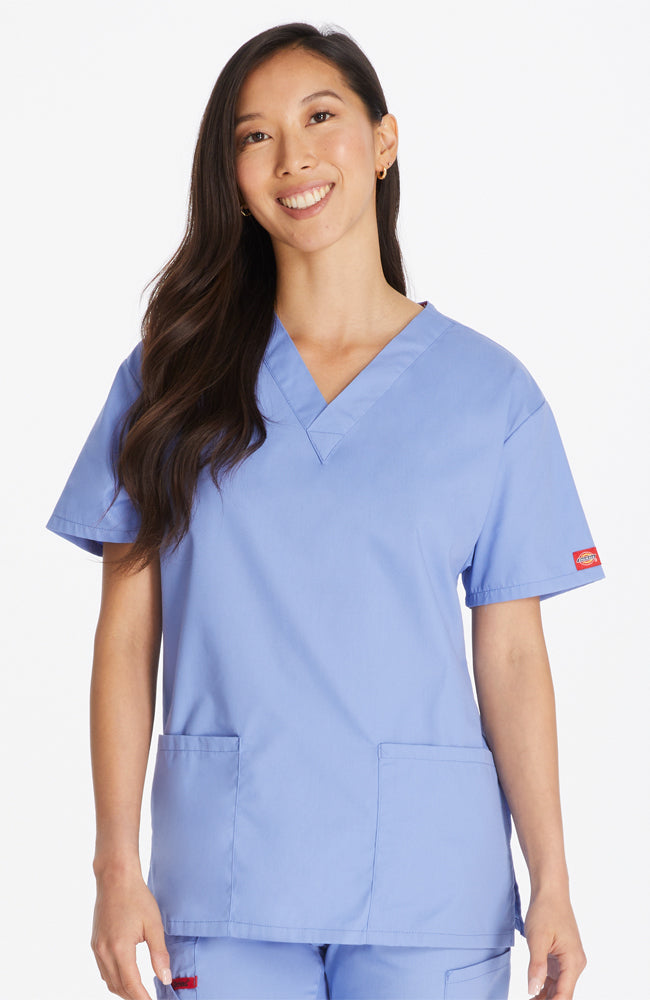 Dickies EDS Signature Women's V-Neck Scrub Top 86706 Metro Workwear.