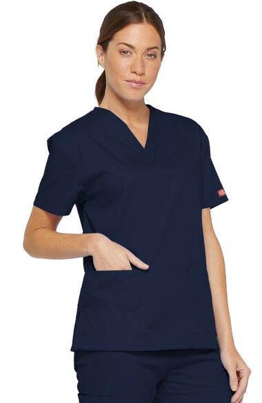 Dickies EDS Signature Women's V-Neck Scrub Top 86706 Metro Workwear.