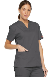 Dickies EDS Signature Women's V-Neck Scrub Top 86706 Metro Workwear.