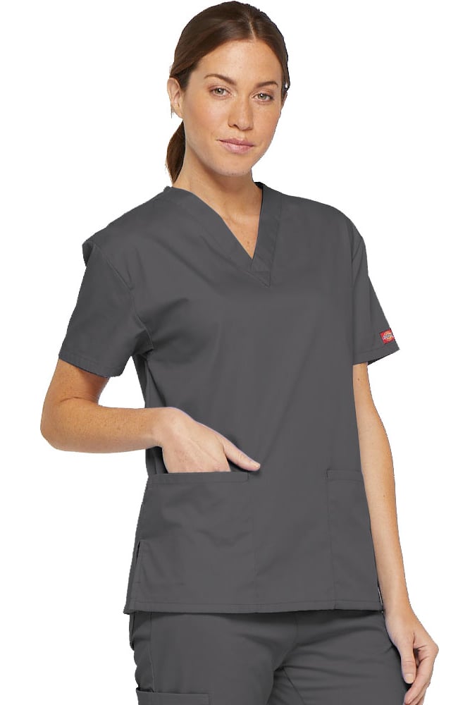Dickies EDS Signature Women's V-Neck Scrub Top 86706 Metro Workwear.