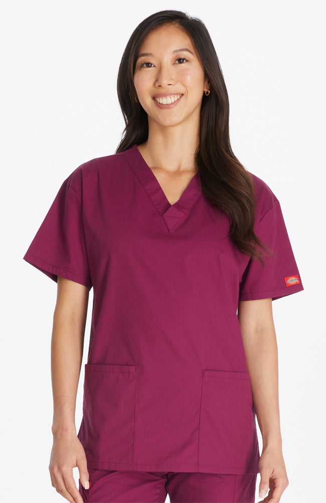 Dickies EDS Signature Women's V-Neck Scrub Top 86706 Metro Workwear.