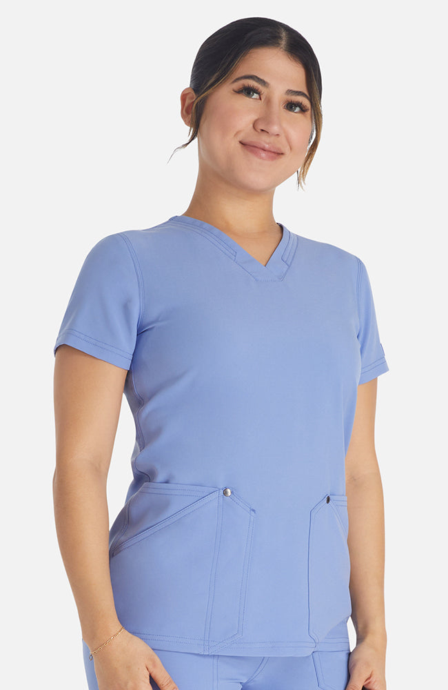 Dickies EDS NXT Women's V-Neck Scrub Top DK678 Metro Workwear.
