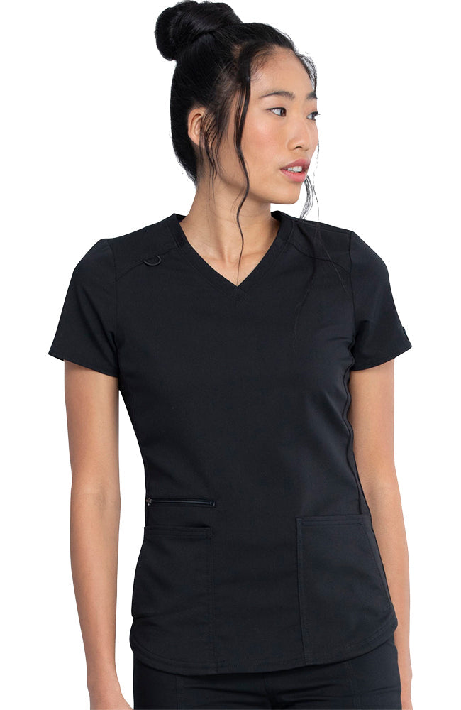 Dickies Balance Women's Knitted Panel Scrub Top DK875 Metro Workwear.