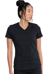 Dickies Balance Women's Knitted Panel Scrub Top DK875 Metro Workwear.