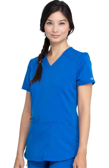 Dickies Balance Women's Knitted Panel Scrub Top DK875 Metro Workwear.