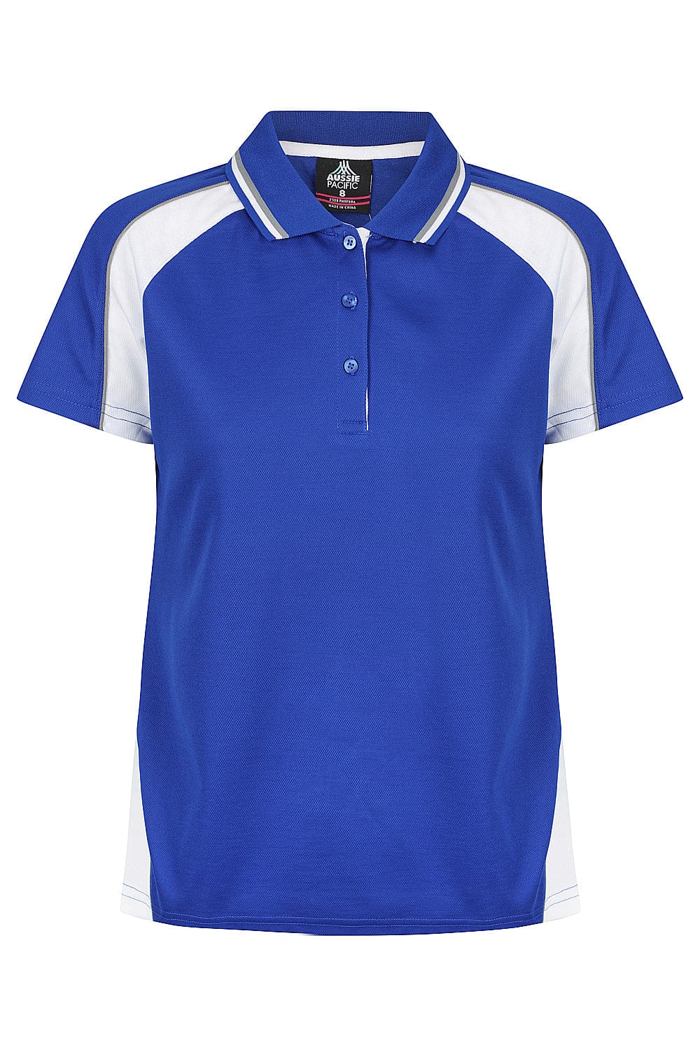 Aussie Pacific Women's Panorama Polo Shirt 2309 Royal/White/Ashe / 6