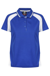 Aussie Pacific Women's Panorama Polo Shirt 2309 Royal/White/Ashe / 6