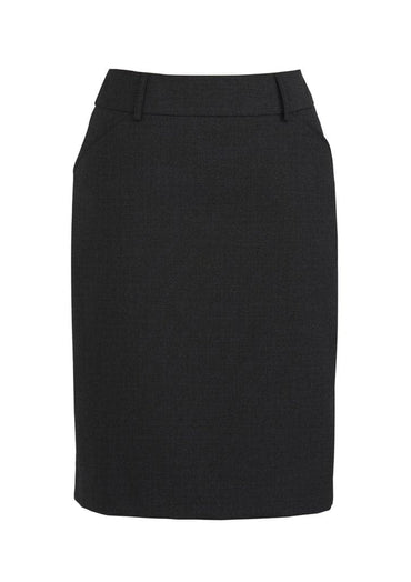Biz Corporate Womens Multi Pleat Skirt 24015 Metro Workwear.