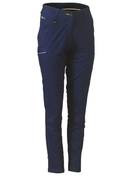 Bisley Women's Mid Rise Stretch Cotton Pants BPL6015 Metro Workwear.