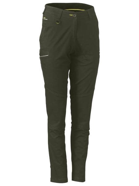 Bisley Women's Mid Rise Stretch Cotton Pants BPL6015 Metro Workwear.