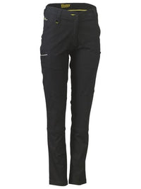 Bisley Women's Mid Rise Stretch Cotton Pants BPL6015 Metro Workwear.