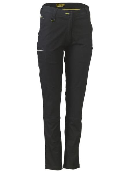 Bisley Women's Mid Rise Stretch Cotton Pants BPL6015 Metro Workwear.
