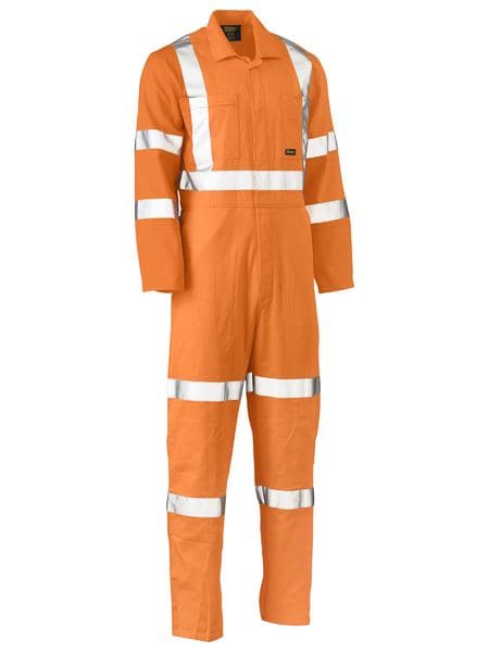 Bisley X Taped Biomotion Hi Vis Lightweight Coverall BC6316XT Metro Workwear.