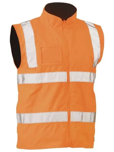 Bisley Taped Hi Vis Rail Wet Weather Vest BV0364T Metro Workwear.