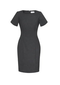 Biz Corporates Women's Short Sleeve Shift Dress 34012 Metro Workwear.