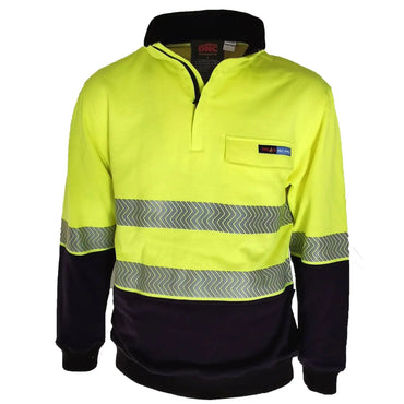 DNC Hi-vis 1/2 Zip Flame Retardant PPE/HRC2 Day/Night Jumper 3424