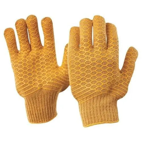 Pro Choice Criss Cross Pvc Lattice Grip On Poly/cotton Liner Gloves X12 - 342CCL Metro Workwear.