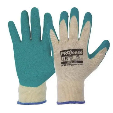Pro Choice Latex Palm On Poly/cotton Liner Gloves X12 - 342DG Metro Workwear.