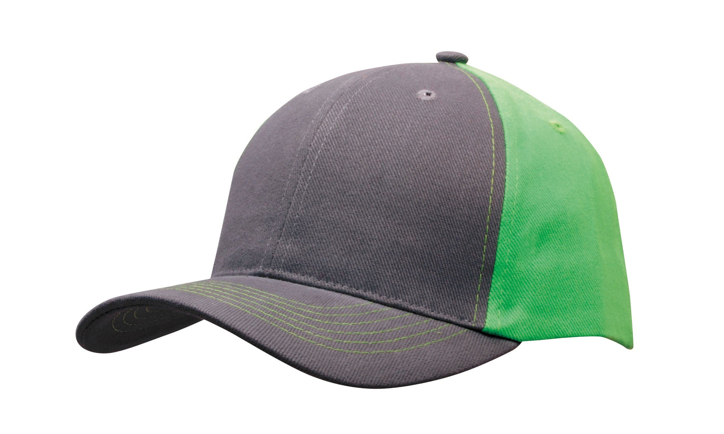 Headwear Brushed Heavy Cotton 2 Tone Cap X12 - 4001
