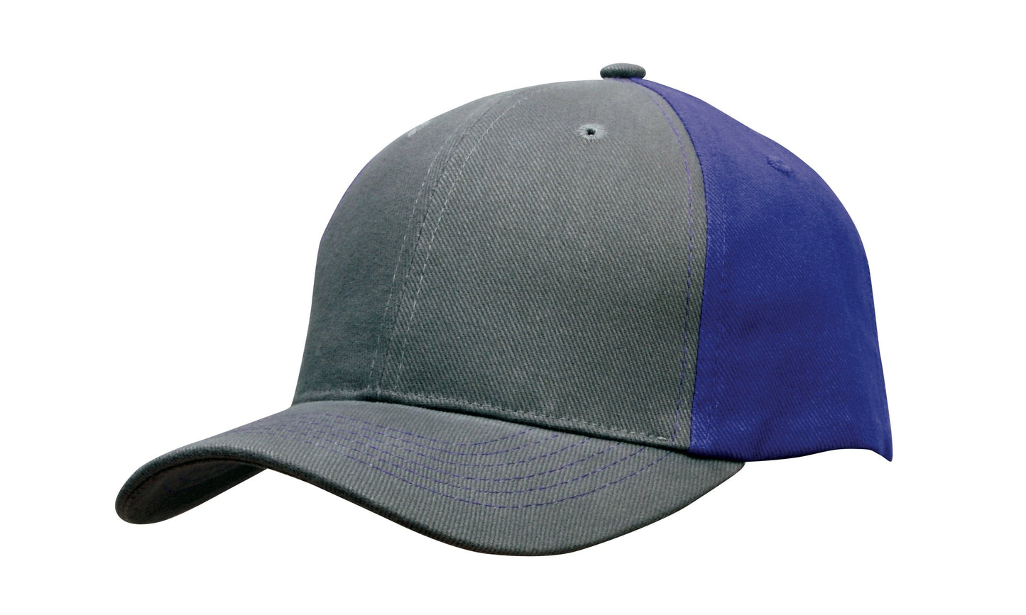 Headwear Brushed Heavy Cotton 2 Tone Cap X12 - 4001