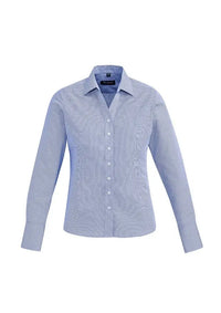Biz Corporates Hudson Womens Long Sleeve Shirt 40310 Metro Workwear.