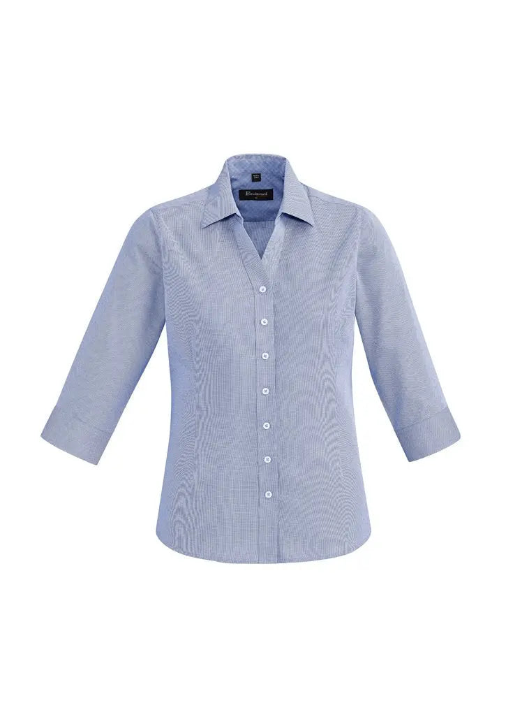 Biz Corporates Hudson Womens 3/4 Sleeve Shirt 40311 Metro Workwear.