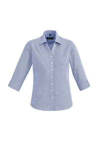 Biz Corporates Hudson Womens 3/4 Sleeve Shirt 40311 Metro Workwear.