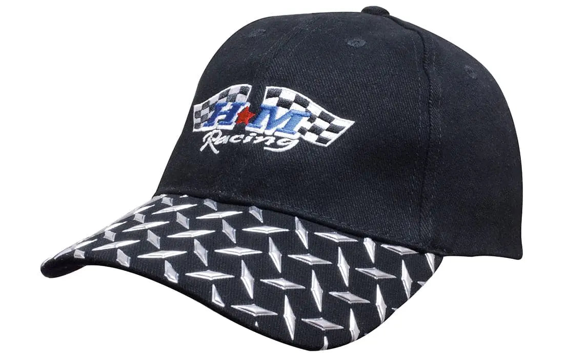 Headwear Cap With Checker Plate Peak X12 - 4044 Metro Workwear.