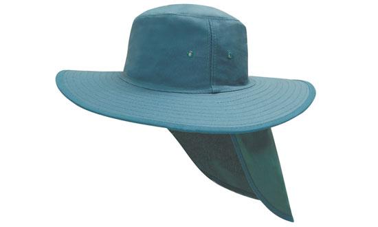 Wide Brim Hat with Neck Flap 4055