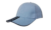 Headwear Bhc 2 Stripe Peak & Sandwich Cap X12 - 4074 Metro Workwear.