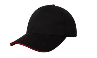 Headwear Chino Twill Cap W/sandwcih  X12 - 4080 Metro Workwear.